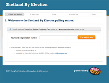 Tablet Screenshot of elections.youngscot.org